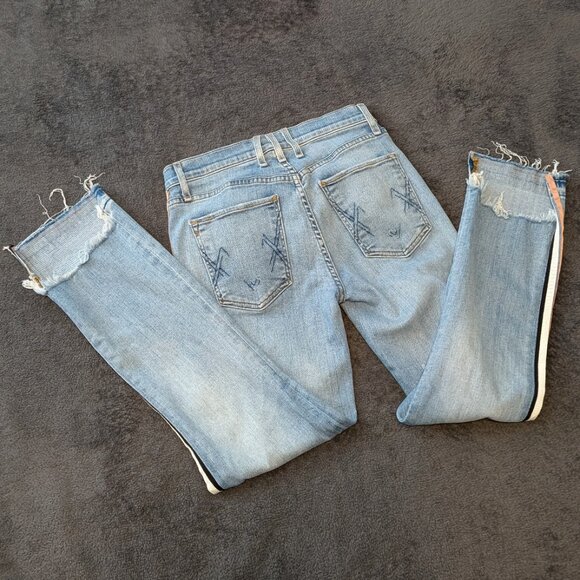 McGuire Ibiza Side Stripe Ribbon Jeans, Size 24 - Picture 6 of 7